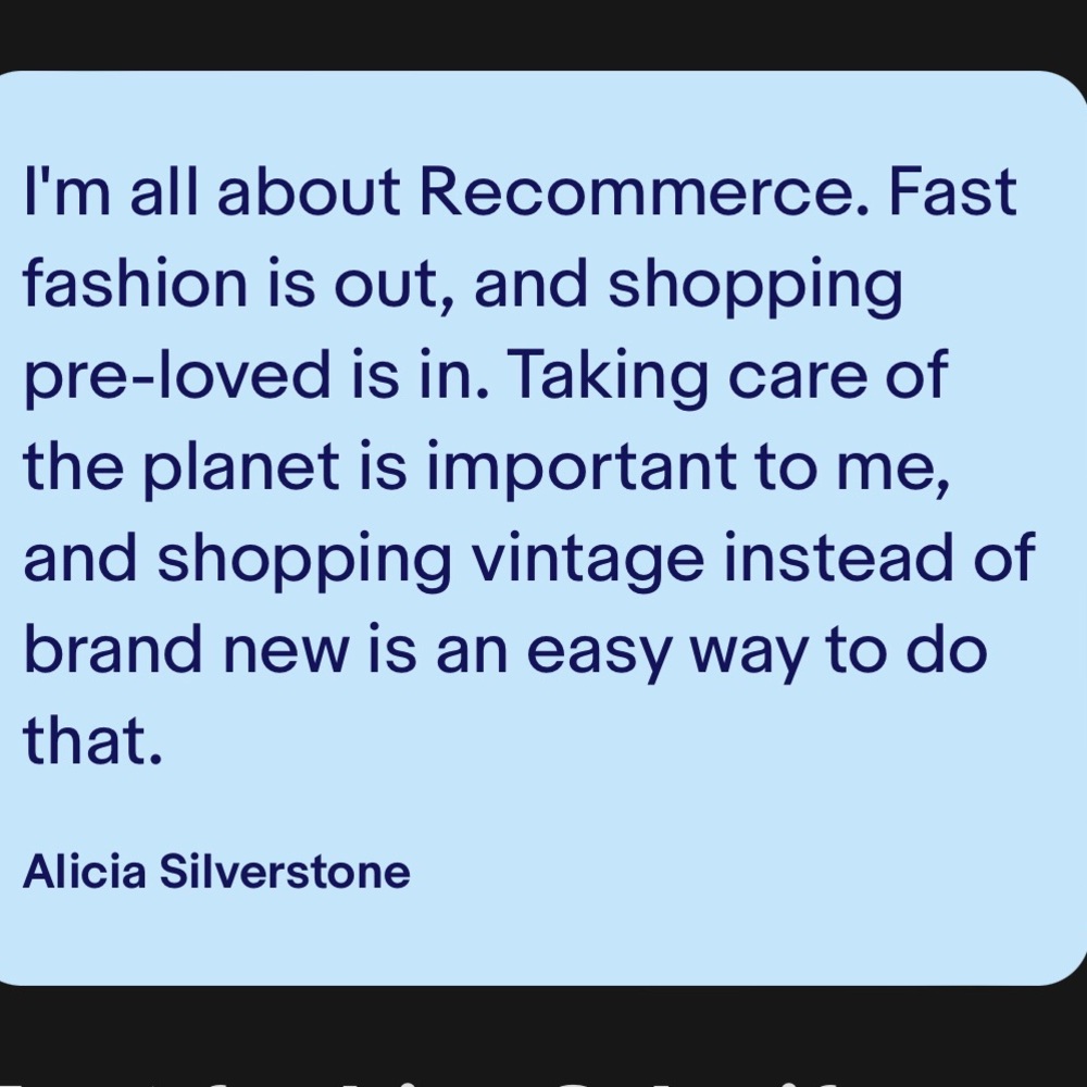 🌎♻️Recommerce! Pre-Loved! Vintage is in!💚🤩